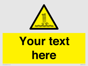 Custom warning artificial waterfall